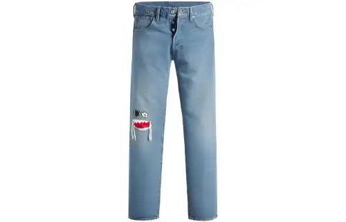 Levis Jeans Men's Blue Moderate Straight Fit Pants
