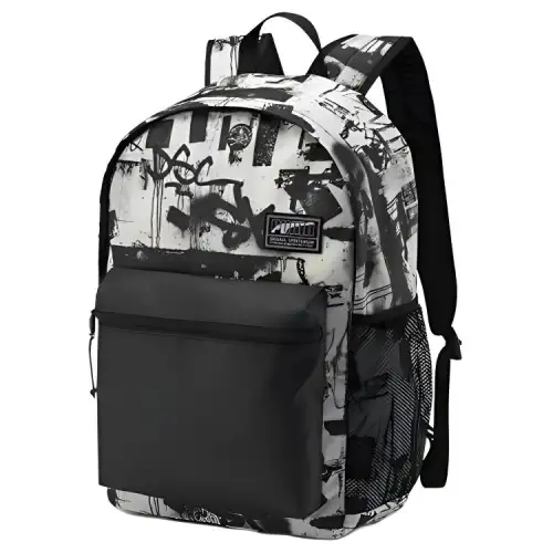PUMA Polyester Backpack Regular Unisex Black/White