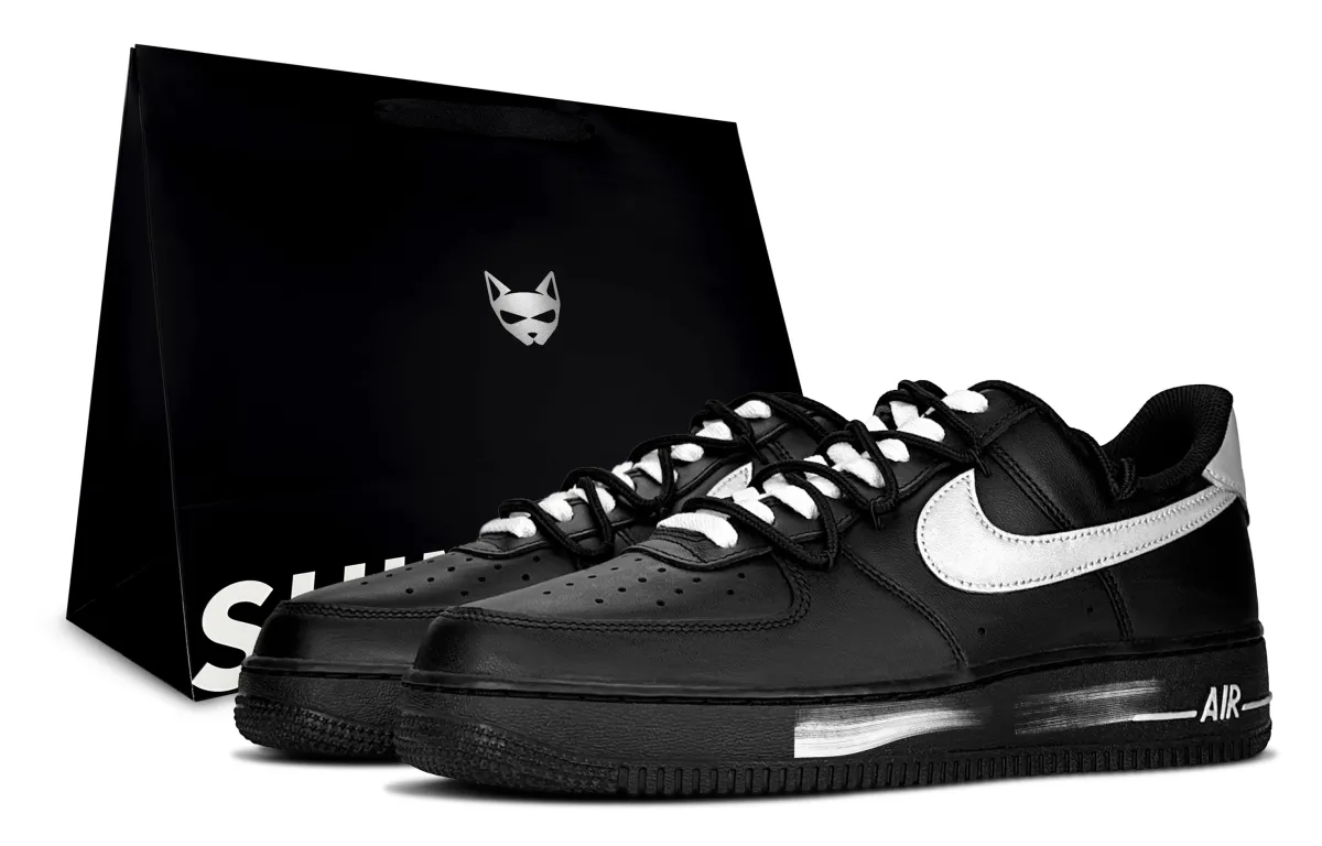 Nike Air Force 1 Silver Shimmery Cat Slip Resistant Abrasion Resistant Slip Resistant Abrasion Resistant Low top