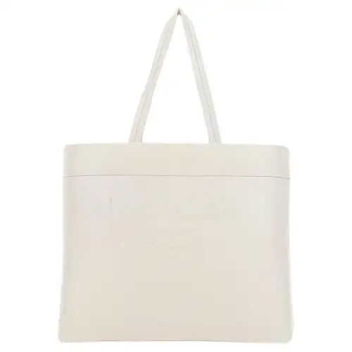 PRADA Deerskin Tote Bag, Shopping Bag, Handbag Women's White