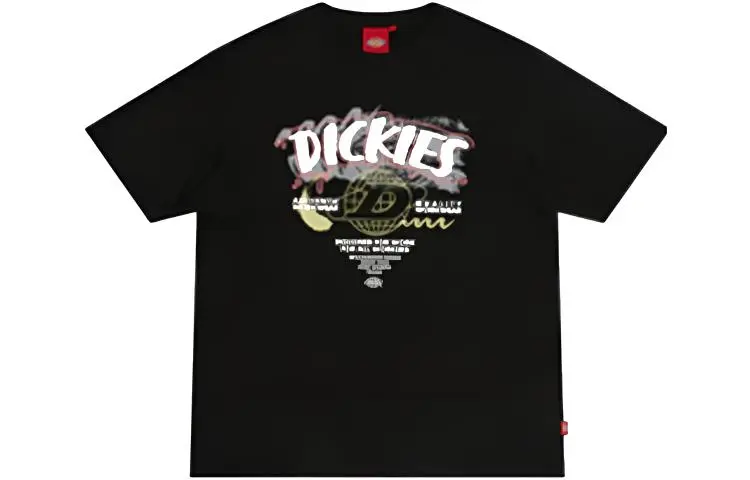 Dickies SS21 Logo Print T Shirt Unisex Black