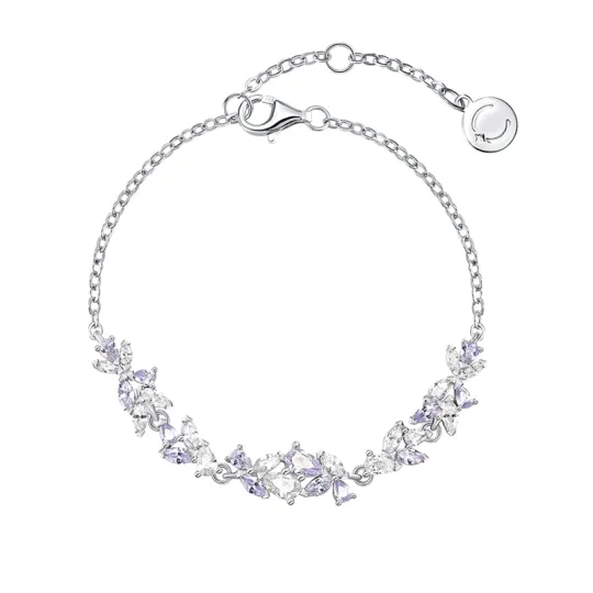 FANCI Wisteria Collection 925 Sterling Silver Synthetic Cubic Zirconia Bracelets Women's