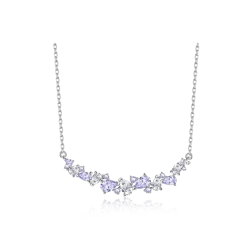 FANCI Wisteria Collection 925 Sterling Silver Synthetic Cubic Zirconia Necklaces Women's
