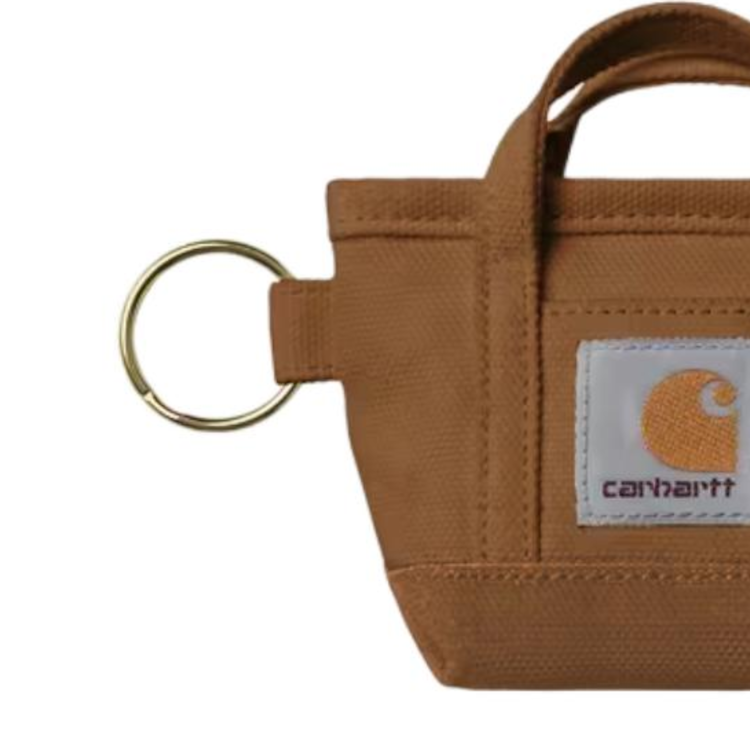 Брелок Carhartt WIP (коричневый) — фото 2
