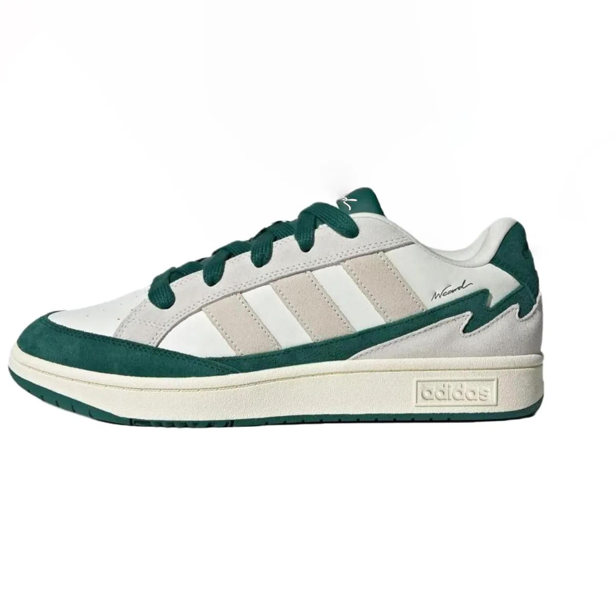 Adidas WCARD ADV Slip Resistant Abrasion Resistant Low top Skateboard Shoes Unisex Gray Green