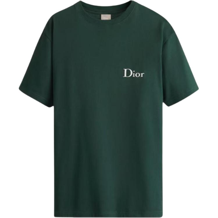 DIOR Dior SS26 Summer Men's Collection Solid Color Cotton Round Neck Loose Fit T-Shirt Men's