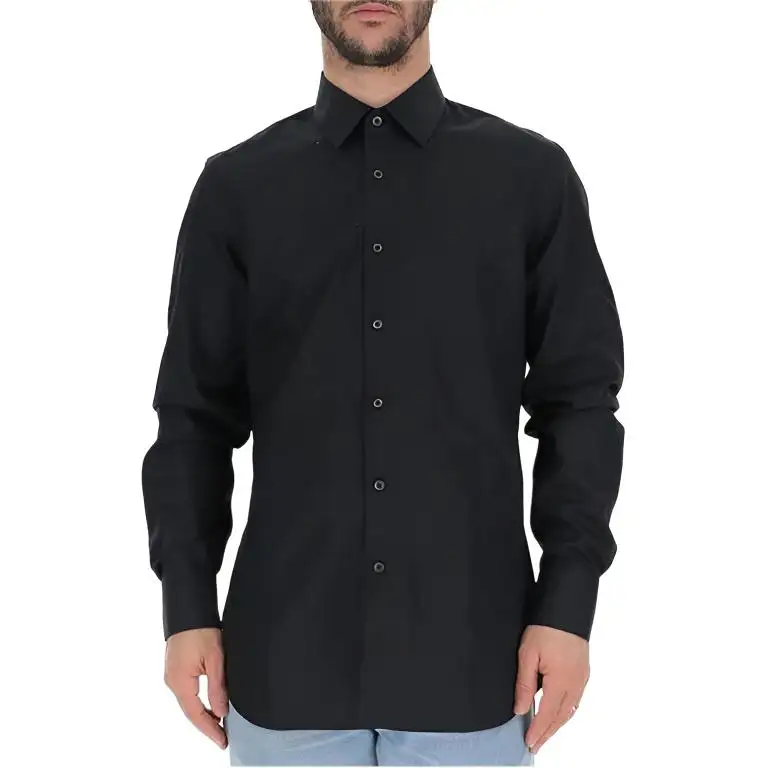 PRADA Shirts Men's Black Moderate Other