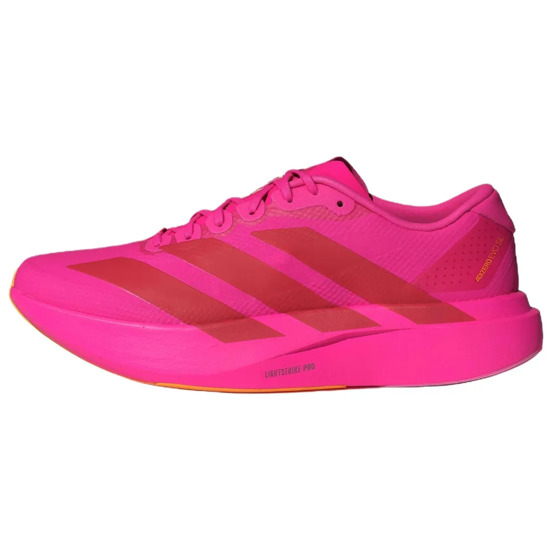 Adidas Adizero Evo SL Slip Resistant Abrasion Resistant Rebound Height Increasing Training Running Shoes Men's Pink