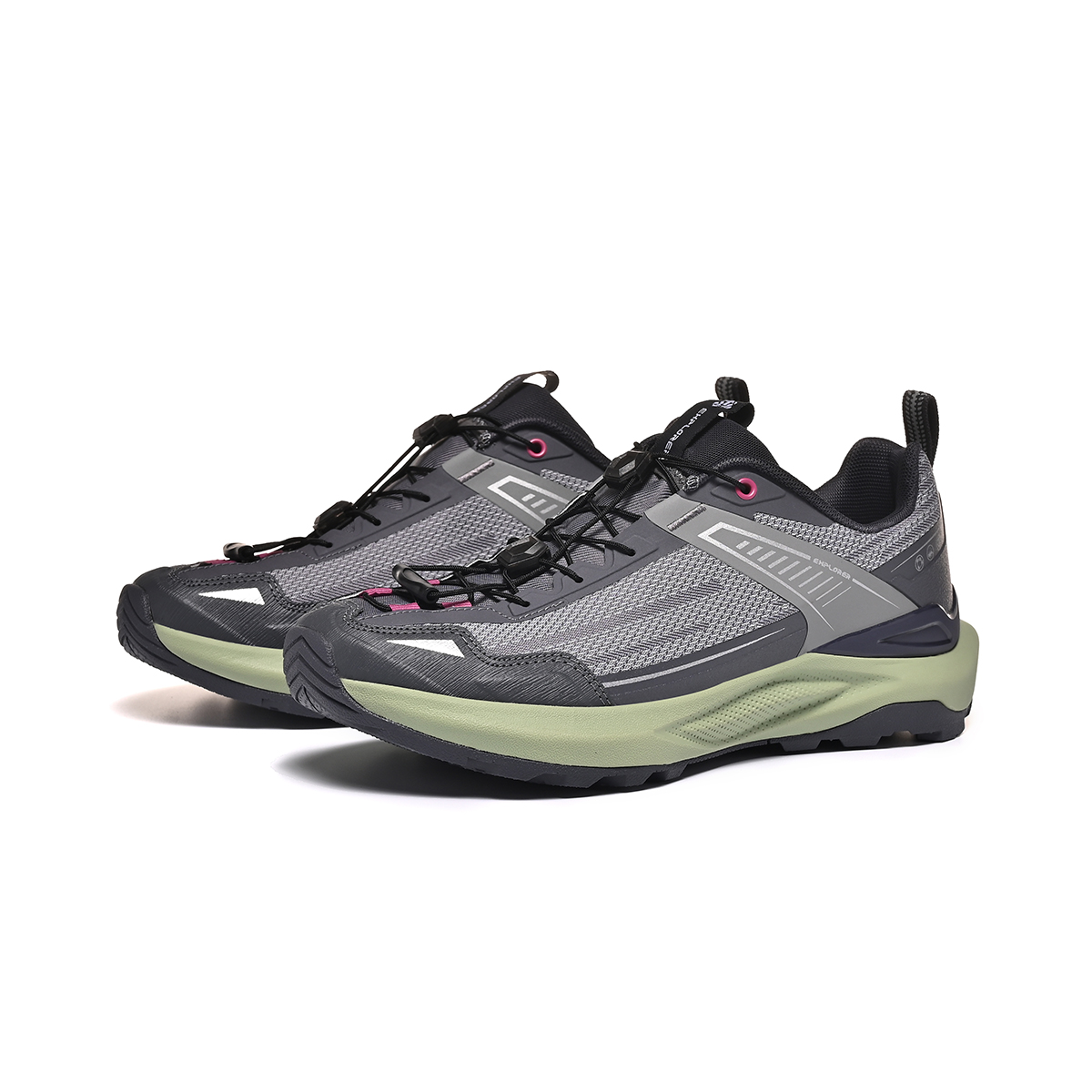 TUTU Abrasion Resistant Waterproof Quick Dry Low top Hiking Shoes Unisex Gray