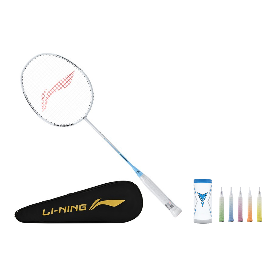 Li Ning Thunder 08 Badminton Rackets Control Type All around Defense Pink/Blue