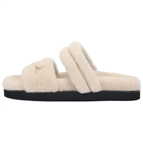 LOUIS VUITTON Sunset Slide Slippers Women's Beige