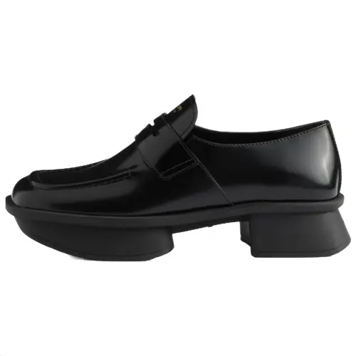 PRADA Calfskin Casual Shoes 4cm Women's Black