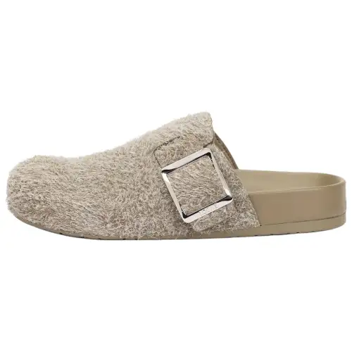 LOEWE Ease Buckle Rubber Sole No Special Function No Special Function Closed Toe Slippers Women's Khaki Green