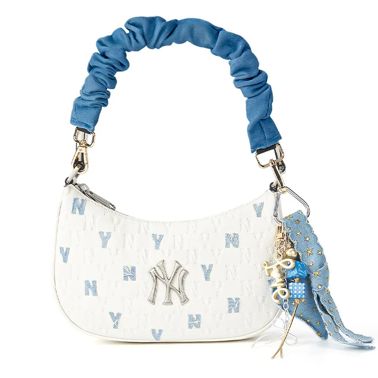 MLB Portable Shoulder Bags Regular Women's Beige Blue