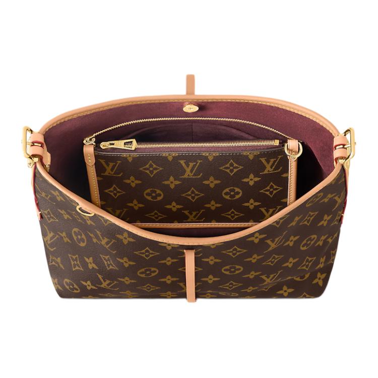 Женская сумка LOUIS VUITTON Carryall PM (коричневая) — фото 4