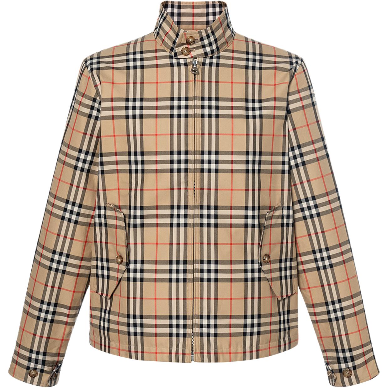 Мужская куртка Burberry Check Jacket (бежевая)