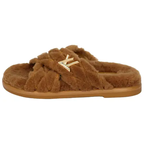 LOUIS VUITTON Bliss Slide Slippers Women's Brown