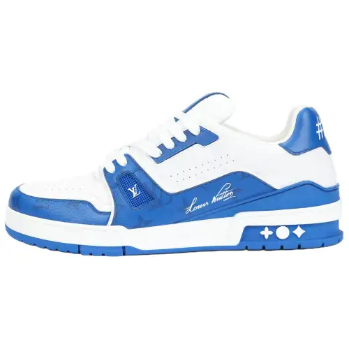 LOUIS VUITTON Lv Trainers 'White Blue'
