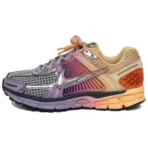 Nike Zoom Vomero 5 Slip Resistant Low top Running Shoes Men's Yellow Pink Purple