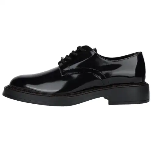 TOD'S Thorderspi lace round head low -top casual shoes men's black