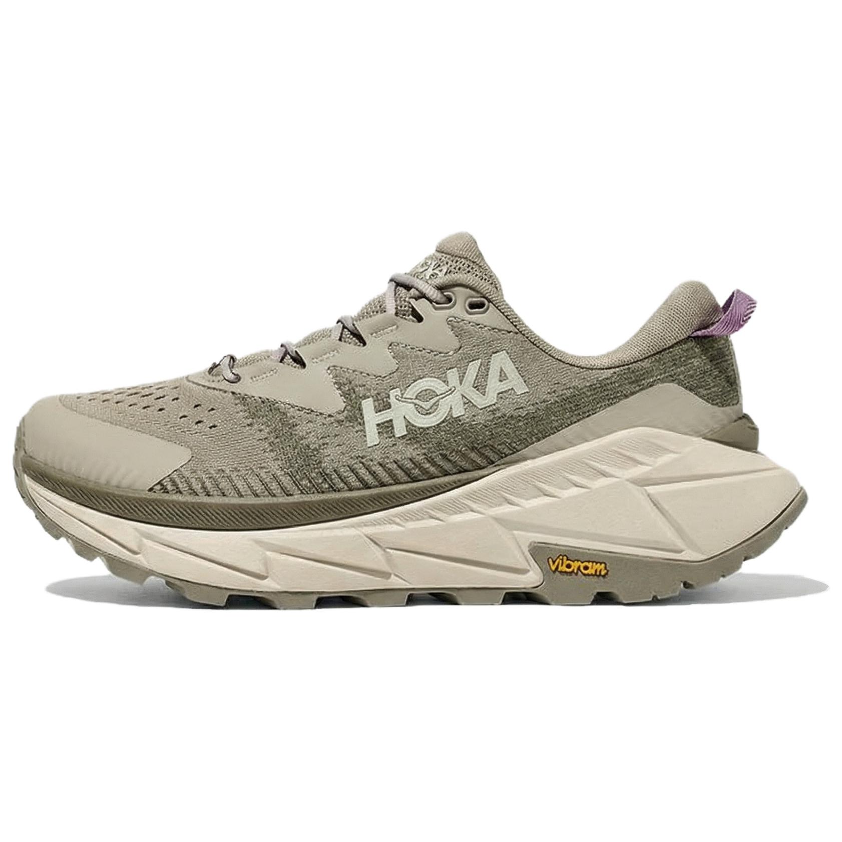 HOKA ONE ONE Comfortable Abrasion Resistant Breathable Low top Hiking Shoes Women’s Wheat Cyan