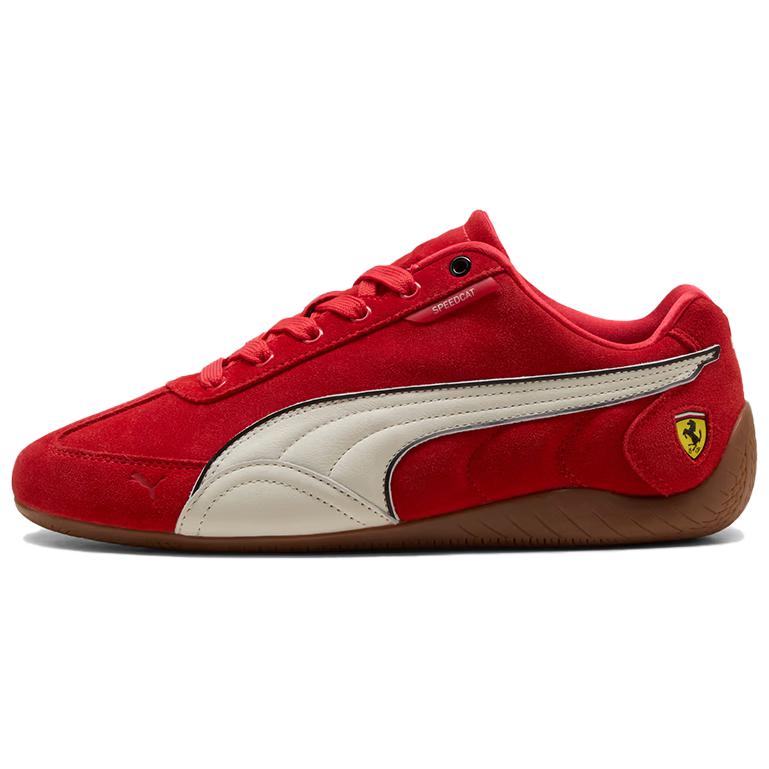 PUMA Puma × Ferrari Ferrari speedcat \"F1\" comfortable and versatile low-top racing shoes men's red