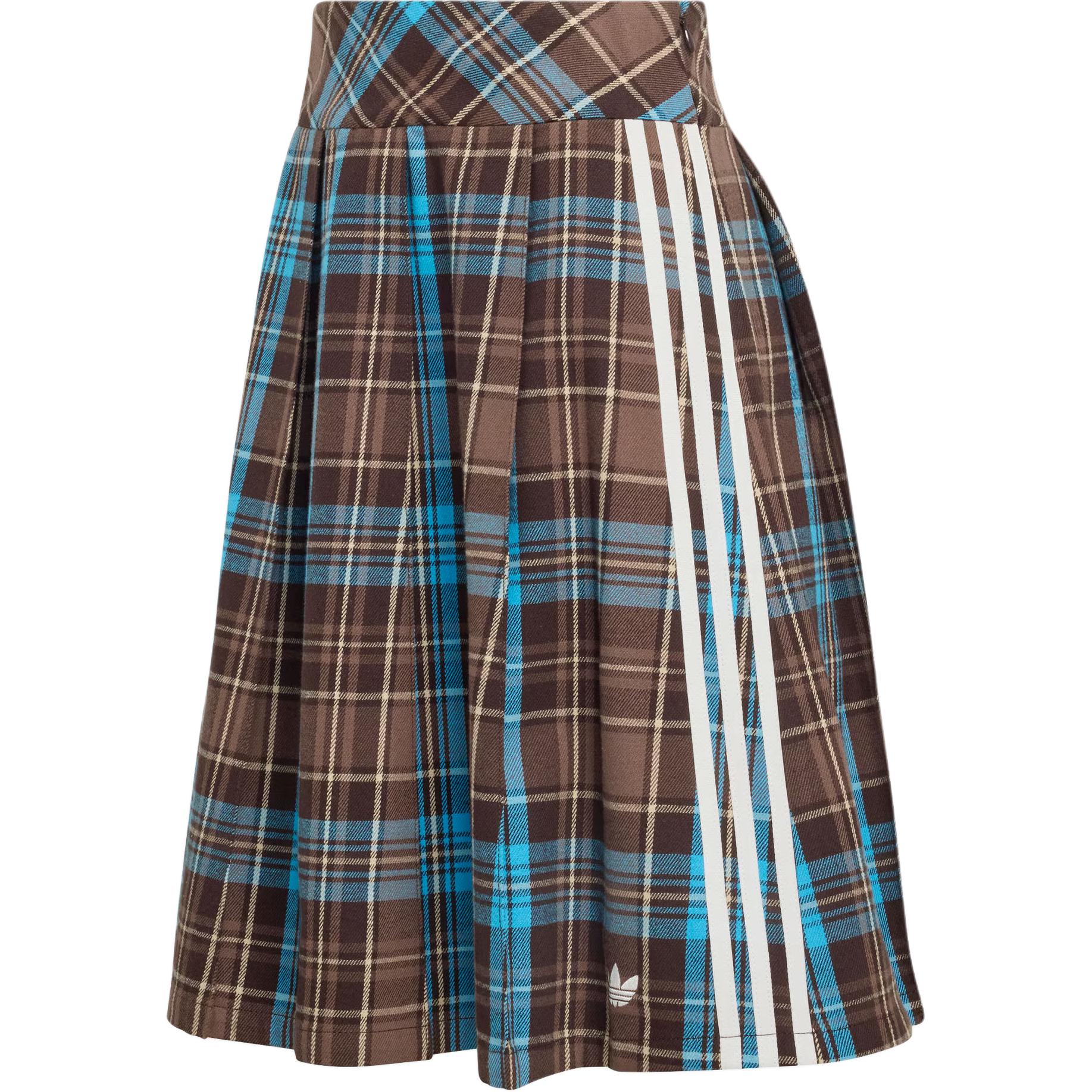 Женская юбка adidas originals ADICOLOR PLEATED CHECK SKIRT (разноцветная)