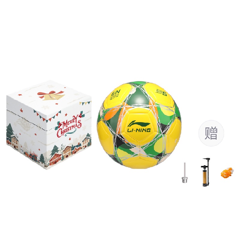 Li Ning Size 5 Soccer Ball TPU Unisex Yellow/Green/Black