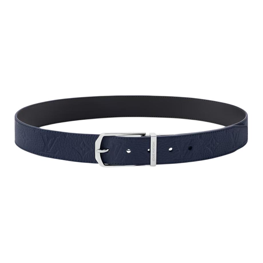 Мужские ремень Louis Vuitton LOUIS VUITTON Slender / 3.5cm (сине-черный)
