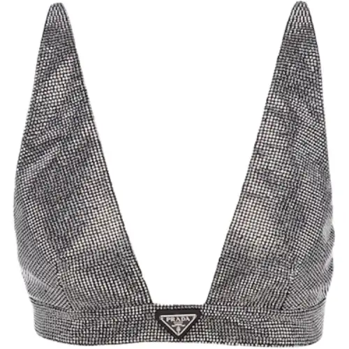 PRADA SS22 Strapless Top Women's Silver