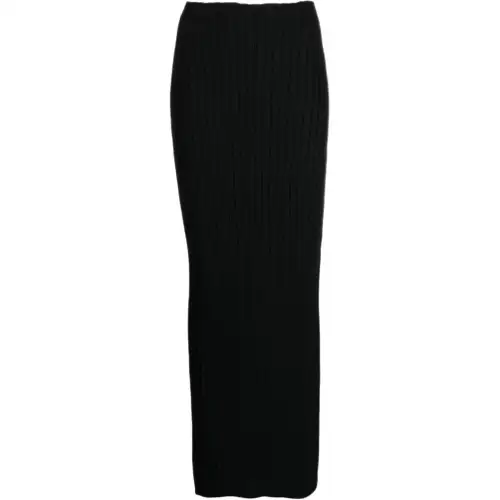 THE ROW Casual Long Skirts Women's Black Moderate Long Other