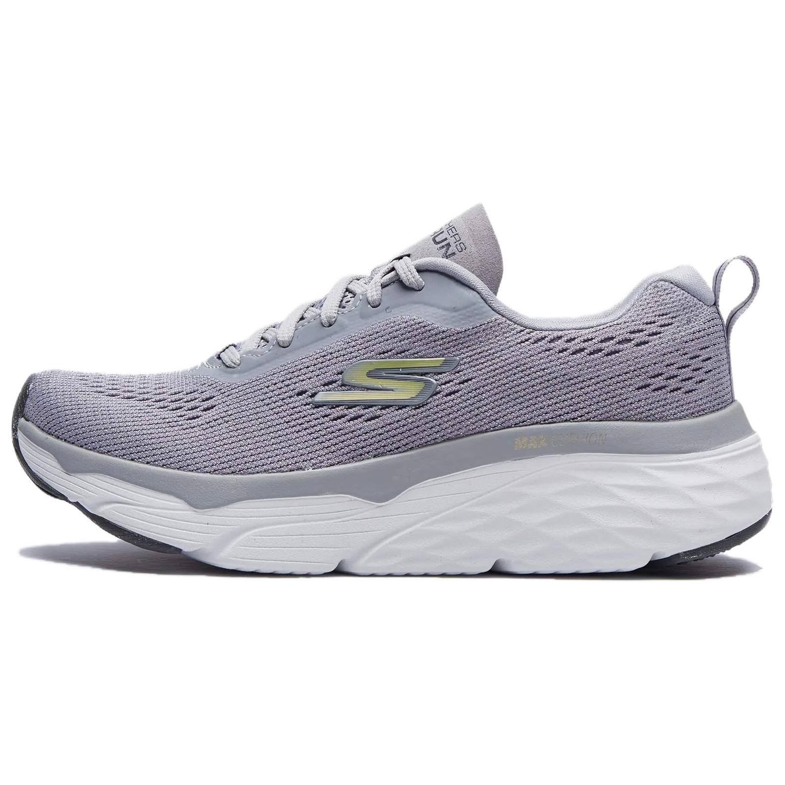 Skechers SKECHERS MAX CUSHIONING ELITE Elite sports fashionable and versatile shock-absorbing and wear-resistant low-cut lifestyle shoes for women gray
