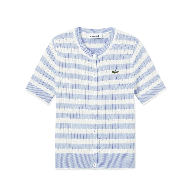 Женская кофта LACOSTE (бело-синяя) — фото 7