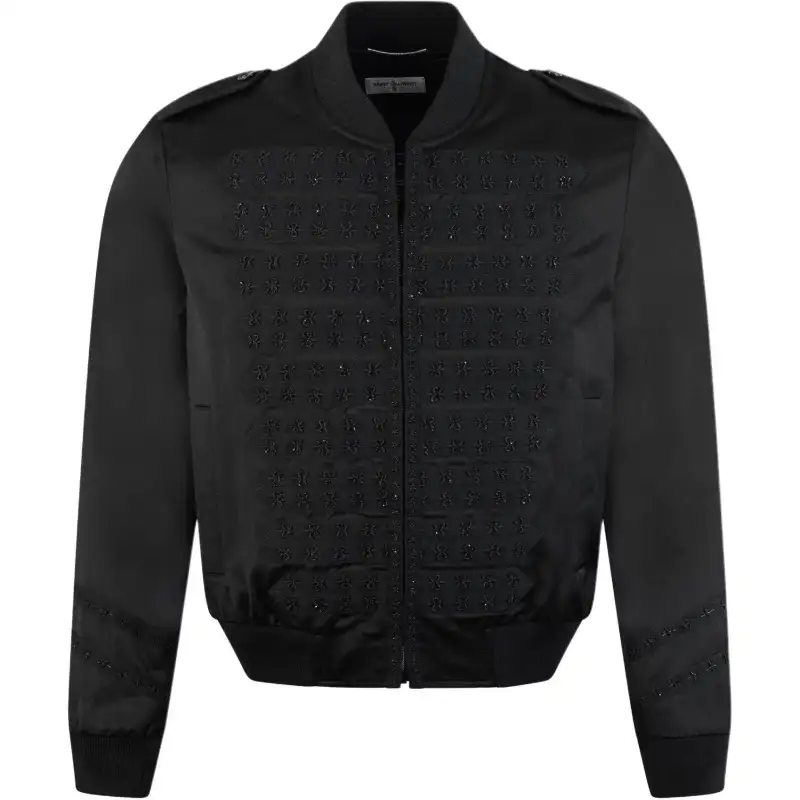 SAINT LAURENT Baseball Jacket Men's Black