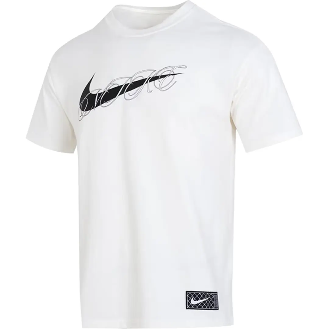 Nike Max90 T Shirts Men's White Crew Neck Moderate Straight Fit