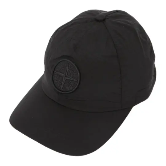 STONE ISLAND Polyamide Baseball Caps Men's Black
