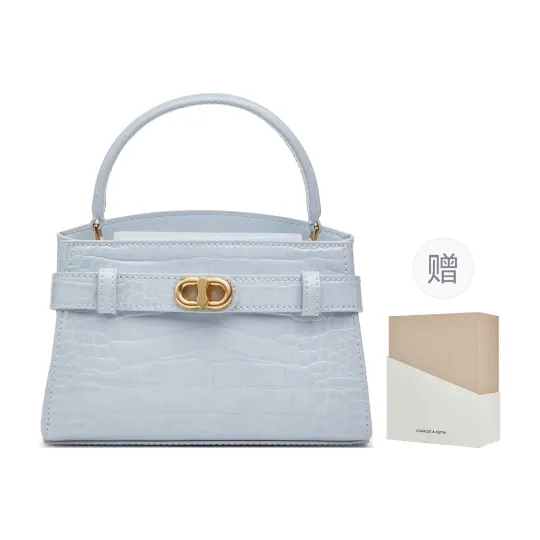 CHARLES&KEITH small ck [Горячая распродажа в магазине] Стиль подарочной коробки * сумка Kelly с рисунком крокодила PU ручная сумка через плечо небольшого размера женская многоцветная