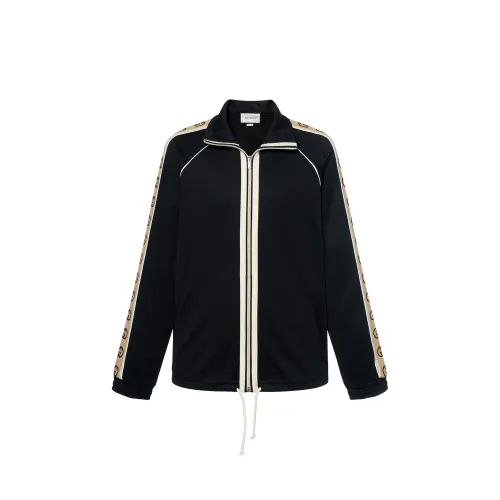【Previous Season】Interlocking GG-stripe zipped jacket