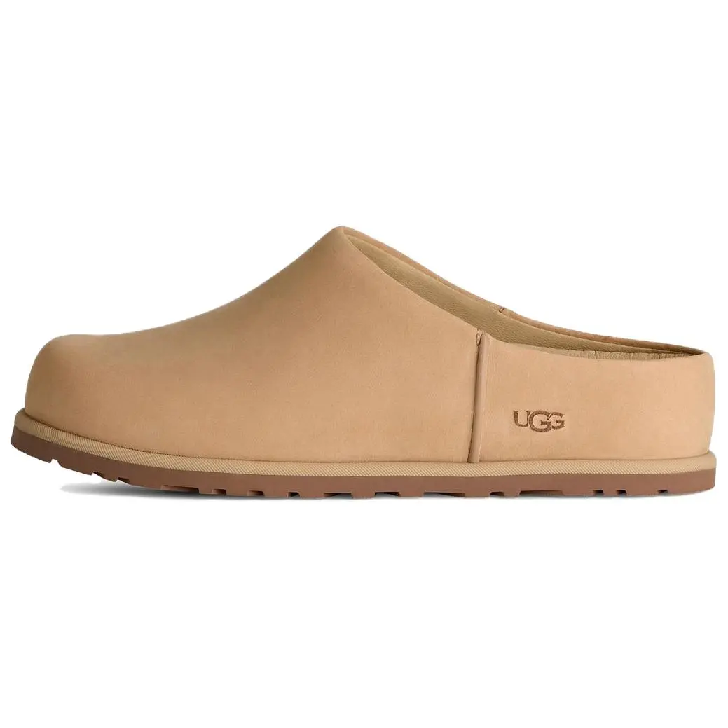 UGG Rubber Sole Closed Toe Slippers Women's Light Khaki