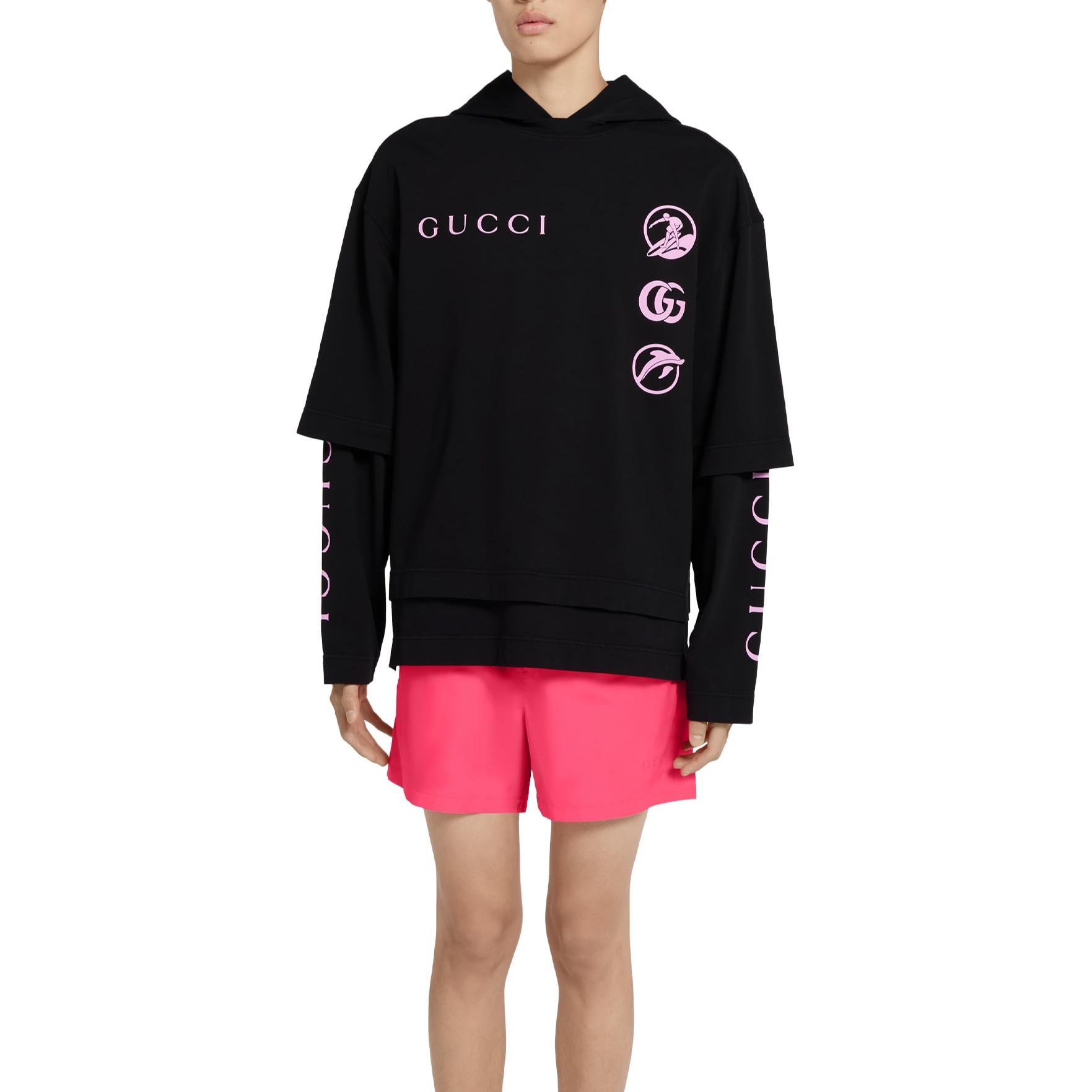Мужское худи Gucci (черное) — фото 3