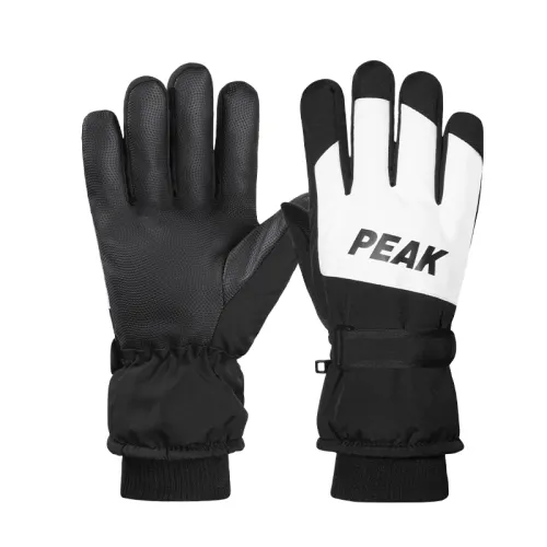 Fleece keep warm ski travel electric windproof water repellent gloves for men and women, increased thickness, polyester, for beloved