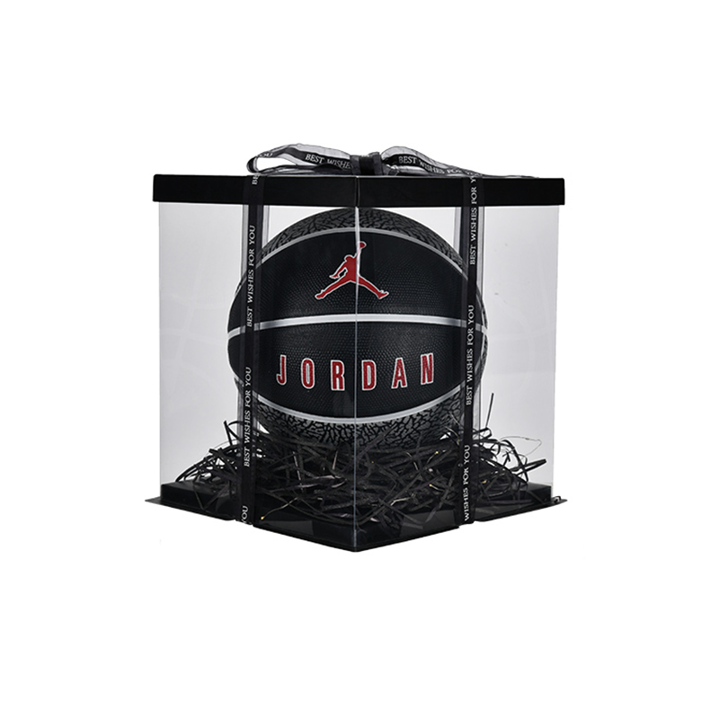 Jordan Rubber Basketball Black Gray, Crackle Size 7 Training Unisex China Mainland Version