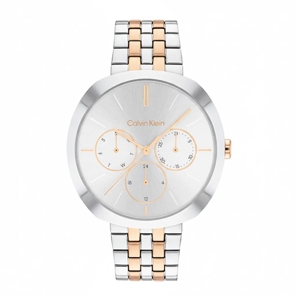 CALVIN KLEIN Wrist Watches Quartz Movement Steel Strap Silver Dial Women's Watch