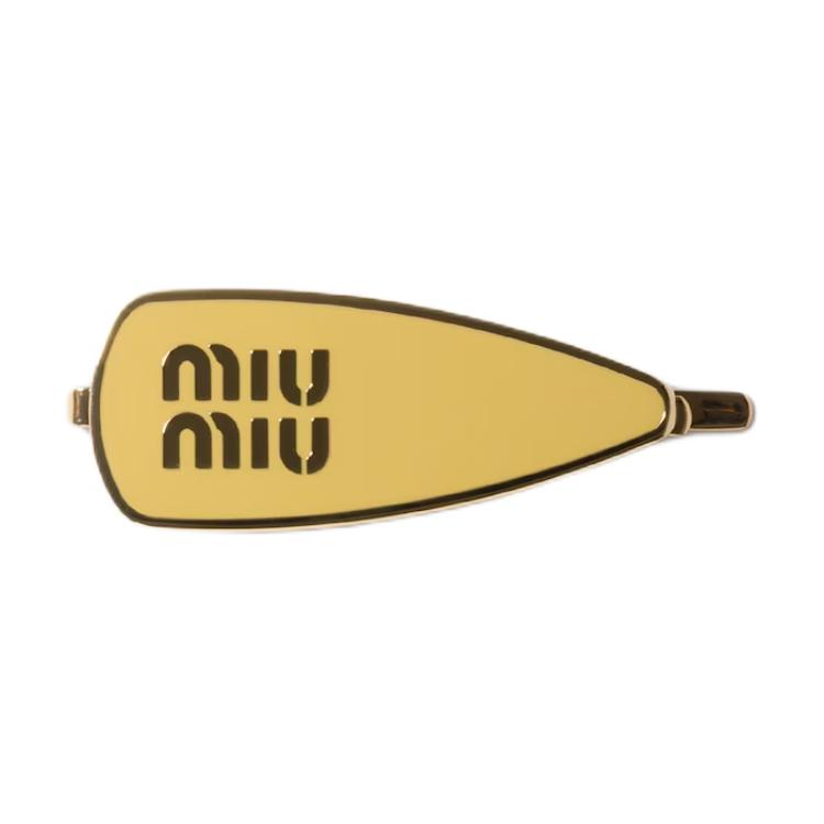 Женская заколка MIU MIU (ванильная)