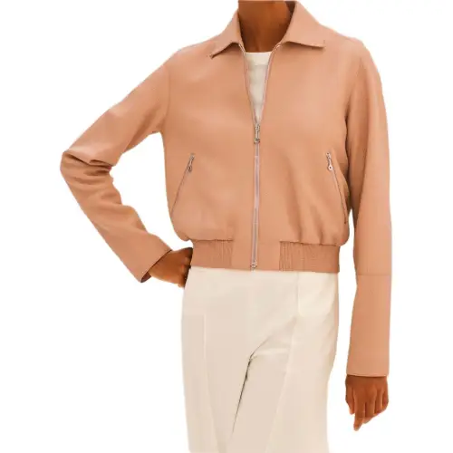 HERMES Jackets & Coats Women's Khaki