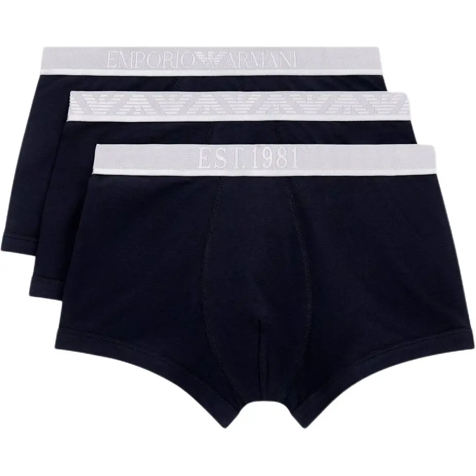 Emporio Armani Three-pack of Asv Shiny logoband organic jersey boxer briefs
