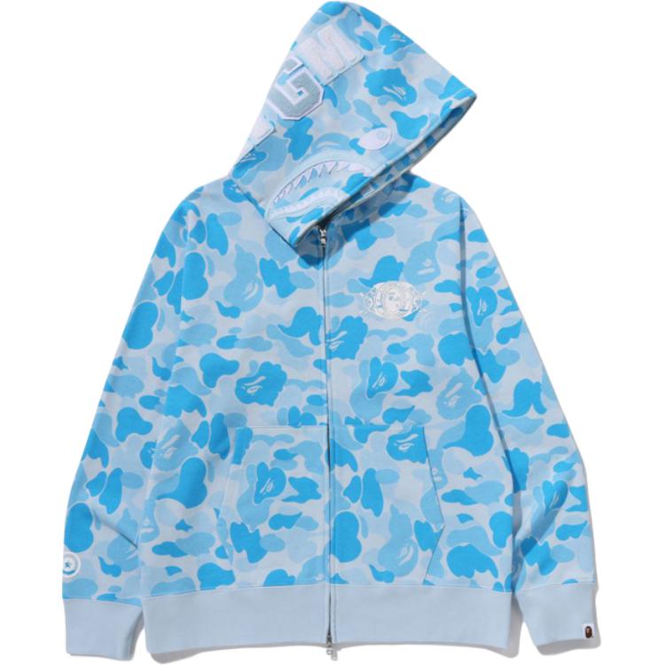 Мужское худи A BATHING APE SS26 Camo Shark (разноцветное)