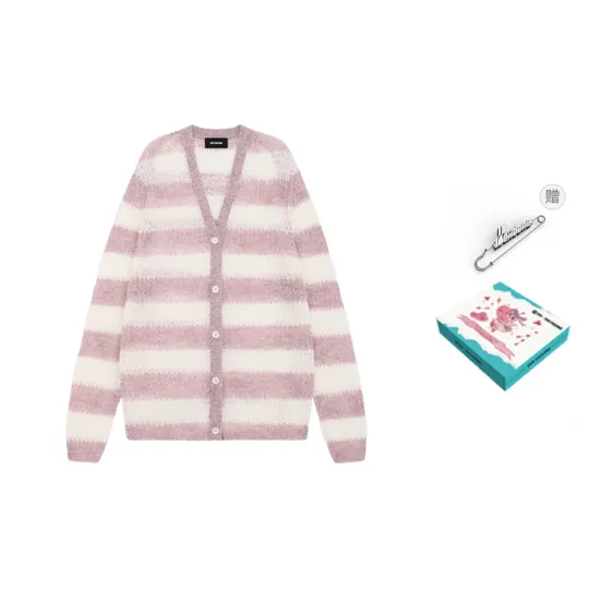 WE11DONE Knitwear Unisex V Neck Moderate Cardigan