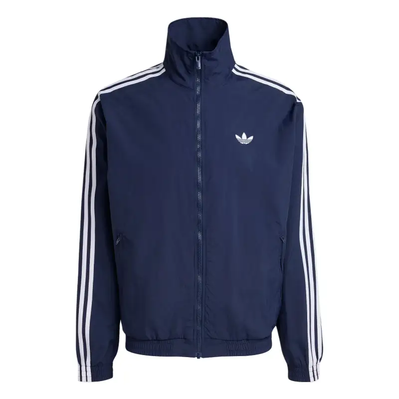 Adidas originals Firebird FW25 WOVEN TRACK TOP football style three stripes stand collar zipper sports long sleeve jacket men's style