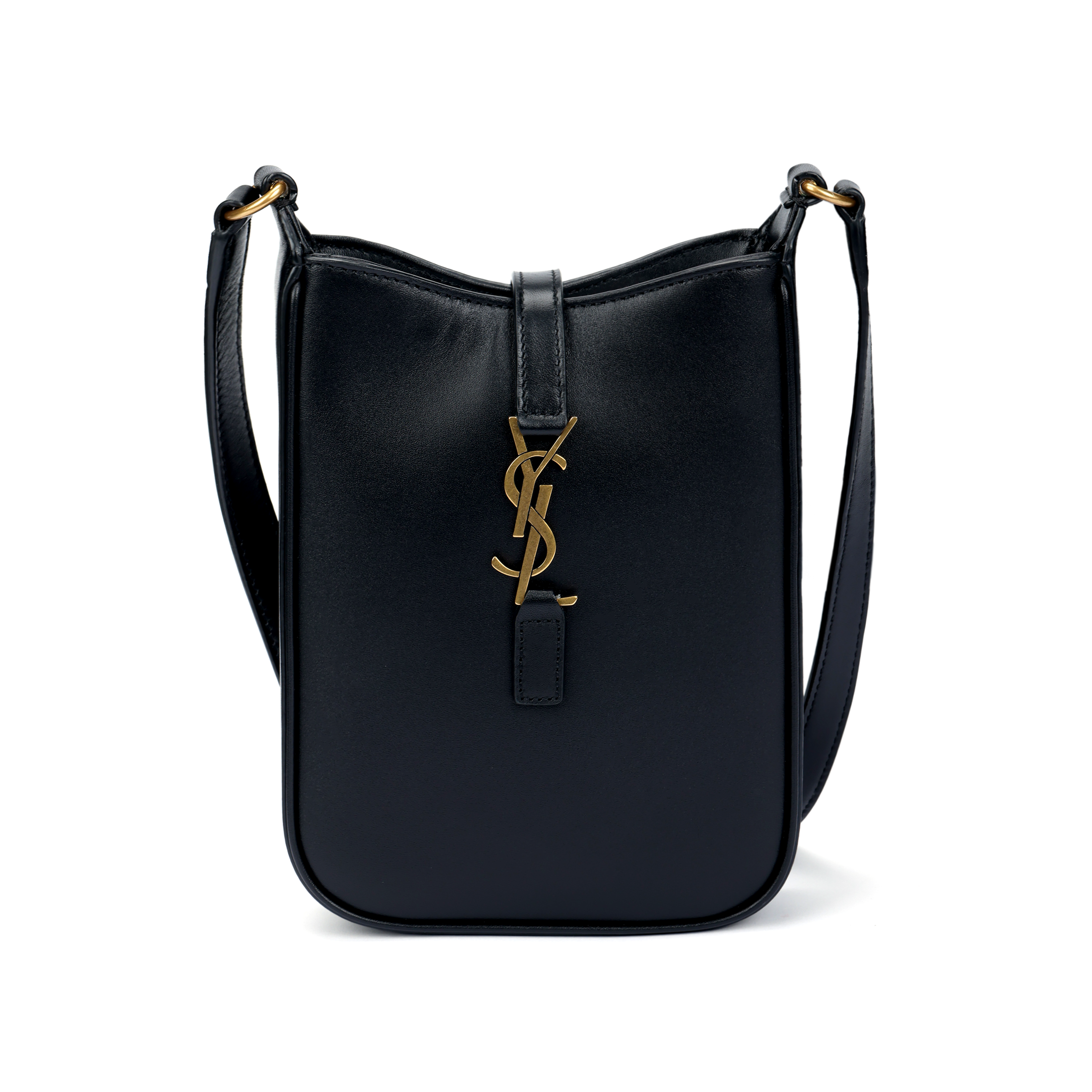 Женская сумка SAINT LAURENT YSL Le 5 A 7 Logo (черный) — фото 5